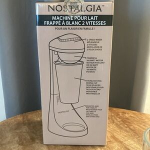 Electric Milkshake Maker with BONUS Two Milkshake Glasses & Spoons Never Used